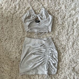 Kim Shui Grey Stretch Cotton Set